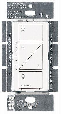 6 Pack Caseta Clear Connect Single-Pole/3-Way Dimmer, 150-Watt, White