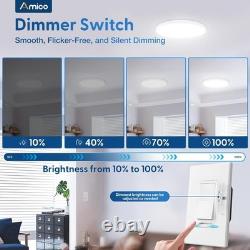 6 Pack Dimmer Light Switch, Single-Pole or 3-Way Slide Dimmer Switches for Le 6 Pack Dimmer Light Switch, Single-Pole or 3-Way Slide Dimmer Switches for Le