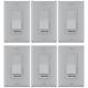 6 Pack Dimmer Switch, 3 Way Or Single Pole, For Dimmable Led Light, Halogen A