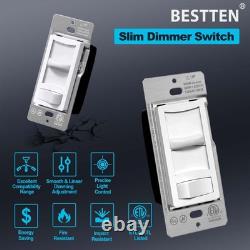 6 Pack Super Slim Dimmer Switch, Single Pole or 3-Way, Dimmable Light Switch
