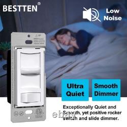 6 Pack Super Slim Dimmer Switch, Single Pole or 3-Way, Dimmable Light Switch