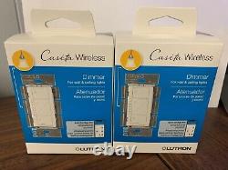 8 Lutron Caseta Wireless Pd-6wcl-wh. Electronic Multi-location Rf Dimmer Wht. New