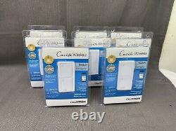 (8) PC Lutron Caseta Wireless Switch PD-5ANS-WH-R Control Lights or Fans