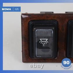 84-91 Jaguar XJS HE Series 2 Dash Map & Interior Light Switch Set with Bezel OEM