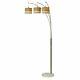 86'' Contemporary 3-arc Steel Floor Lamp With Mar Base & Dimmer Switch By Artiva