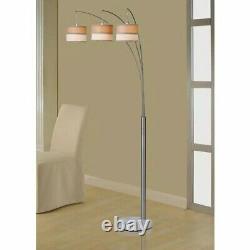 86'' Contemporary 3-Arc Steel Floor Lamp with Mar Base & Dimmer Switch by ARTIVA