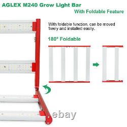 AGLEX 240W LED Grow Light Full Spectrum 4Bars for Indoor Plants Commercial