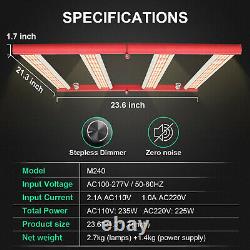 AGLEX 240W LED Grow Light Full Spectrum 4Bars for Indoor Plants Commercial