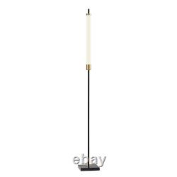 Adesso Floor Lamp 72 in. 4-Way Primary Switch 1-Light Wood Lamp Base Black