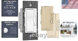 Adjustable 0-10V Dimmer Switch with Interchangeable Faceplates White/Ivory