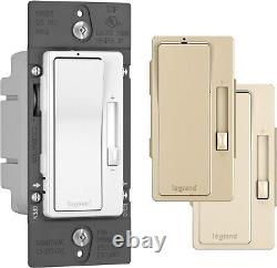 Adjustable 0-10V Dimmer Switch with Interchangeable Faceplates White/Ivory