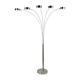 Adjustable 88 Arched Floor Lamp 5 Light/arms Dimmer Switch Heavy-weight Base
