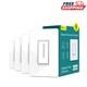 Adjustable Dimmer Light Switch 4 Pack For Led, Cfl, & Incandescent Bulbs