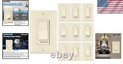 Almond 10-Pack Dimmer Switch for LED, CFL, and Incandescent Bulbs UL Listed