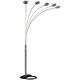 Arch Floor Lamp Living Room Lighting Dimmer Switch Lamps Satin Nickel 5-arms New