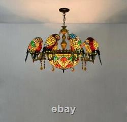 Art Deco Parrot Design Luster Chandelier Lighting Suspension Luminaire Lampen