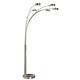 Artiva Usa Micah 5 Arc Brushed Steel Floor Lamp With Dimmer Switch, 360 Degree