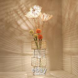 Attractive LED Beside Lamp with Rattan Base Dimmable Floor Nightstand Light Deco