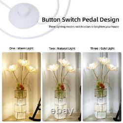 Attractive LED Beside Lamp with Rattan Base Dimmable Floor Nightstand Light Deco