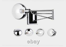 Bedside Wall Lamps With Dimmer Switch Chrome Reading LED Lights Indoor Lightings