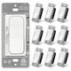 Bestten 10 Pack Super Slim Dimmer Light Switch Single Pole Or 3 Way Quiet Slide