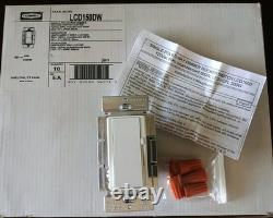 Box of 10 Hubbell LCD150DW Single Pole/3-way Rocker Switch Dimmer 120V