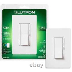 Brand New Lutron 150w Cfl/ Led Dimmer White Lutron Diva Dimmer Dimmable 12 pack