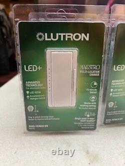 Brand New Lutron MACL-153MLH-WH Maestro Multi Location Dimmer Set of 3