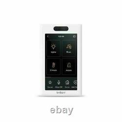 Brilliant All-in-One Smart Home Control 1-Light Switch Panel dimmer BHA120US-WH1