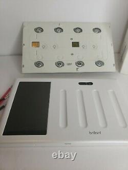 Brilliant All-in-One Smart Home Control 4-Light Switch Panel dimmer BHA120US-WH4