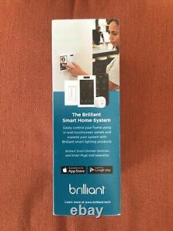 Brilliant Smart Home Control 1-Light Switch Panel (BHA120US-WH1) Brand New