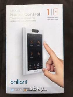 Brilliant Smart Home Control (1 gang Light Switch Panel) Homekit Google Alexa