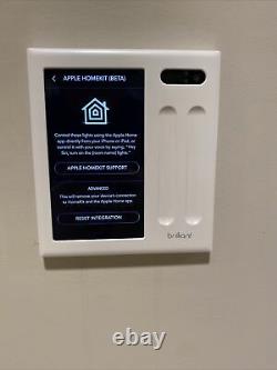 Brilliant Smart Home Control 2-Light Switch Panel dimmer BHA120US-WH2 (Open Box)