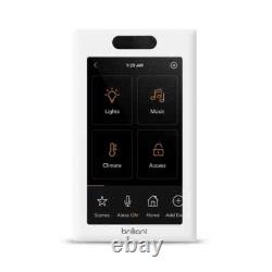 Brilliant Smart Home Control Light Switch Panel BHA-120US-WH1 NEW
