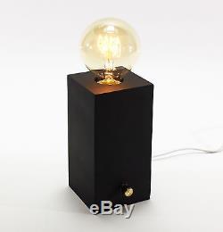 Brilliant Table Desk Lamp Edison with Dimmer Switch Black Incl Bulb Light NEW