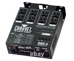 CHAUVET DJ 4 Channel DJ Dimmer/Switch Relay Pack Light Controller (Open Box)