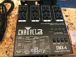 CHAUVET DJ DMX-4 4-Channel Dimmer Switch Pack Lighting Controller NEW IN BOX