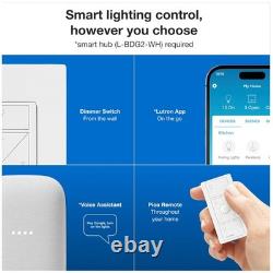Caseta Smart Dimmer Switch Hub Required 150W LED White