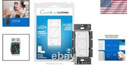 Caseta Smart Dimmer Switch Hub Required 150W LED White