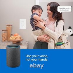 Caseta Smart Dimmer Switch Smart Hub Required, for LED Lights, 150 Watt, Sin