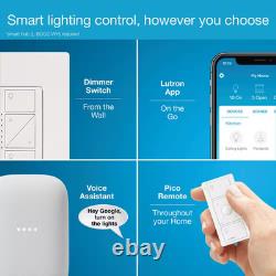Caseta Smart Dimmer Switch for Wall & Ceiling Lights, 150W LED, White PD-6WCL-W