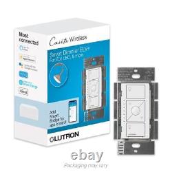 Caseta Smart Lighting Dimmer Switch for ELV Bulbs, 250W LED Bulbs, White