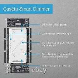 Caseta Smart Wall and Ceiling Lights White 3-Pack Dimmer Switch, 3 Count