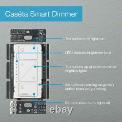 Caseta Wireless Smart Lighting Dimmer Switch (2 Count) Starter Kit