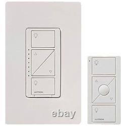 Caseta Wireless Smart Lighting Dimmer Switch And Remote Kit For Wall & White