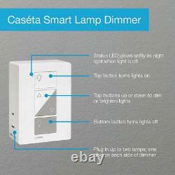 Caseta Wireless Smart Lighting Lamp Dimmer (2 Count) Starter Kit with Pedestals
