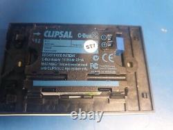 Clipsal 5082NL, GF, 2 button Saturn C-Bus wall switch, with glass fascia