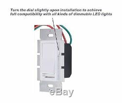 Cloudy Bay Electrical Light Switch 3 Way Single Pole Dimmer Wall Plate 10 Pack