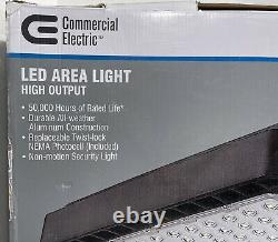 Commercial Electric LED Bronze Area Light/Flood Security Light NOVA150-PC-4K-BZ