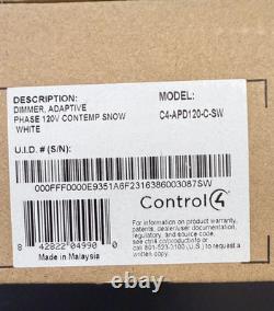 Control4 Adaptive Phase Dimmer 120v Contemporary Snow White C4-APD120-C-SW